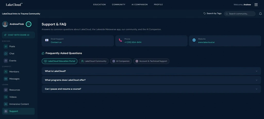 LakeCloud Community Support and frequently asked questions