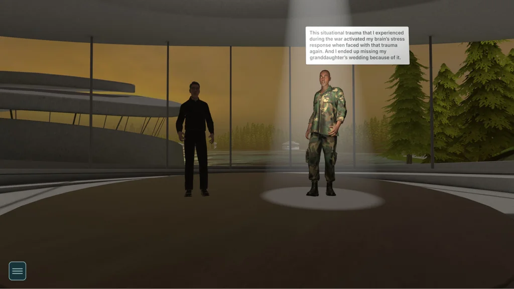 Veteran participant in the LakeCloud learning environment